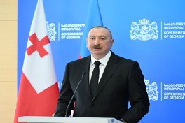 Prezident İlham Əliyev və Baş nazir İrakli Kobaxidze mətbuata bəyanatlarla çıxış ediblər - YENİLƏNİB-1  - VİDEO 