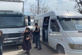 Növbəti köç karvanı Xocavənd şəhərinə çatıb, açarlar təqdim olunub - YENİLƏNİB-1  - FOTO 