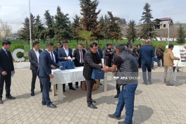 Növbəti köç karvanı Xocavənd şəhərinə çatıb, açarlar təqdim olunub - YENİLƏNİB-1  - FOTO 
