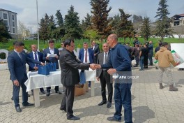Növbəti köç karvanı Xocavənd şəhərinə çatıb, açarlar təqdim olunub - YENİLƏNİB-1  - FOTO 