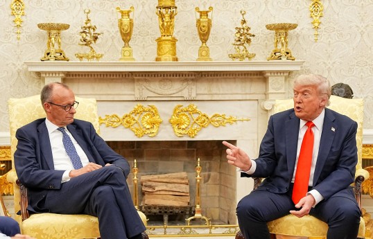 Almaniya kansleri Fridrix Merz və ABŞ Prezidenti Donald Tramp