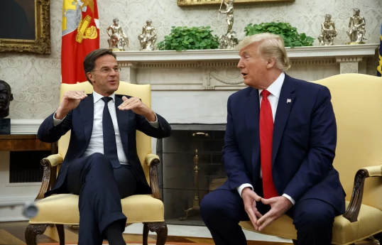 Tramp NATO-nun Baş katibi Rutte ilə görüşüb