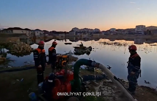 FHN: İntensiv yağışlarla əlaqədar təhlükəsizik tədbirləri, suçəkmə işləri davam etdirilir - VİDEO 