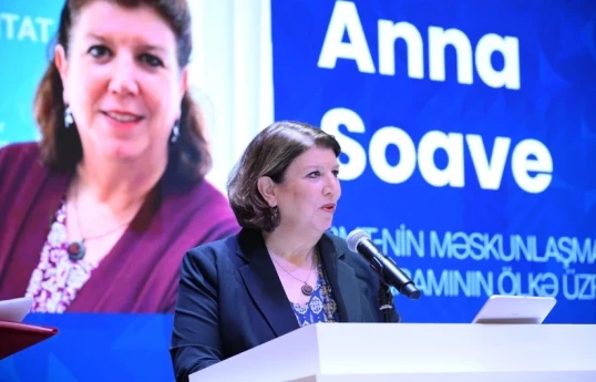 BMT-nin Məskunlaşma Proqramının (UN-Habitat) Azərbaycan üzrə rəhbəri Anna Soave
