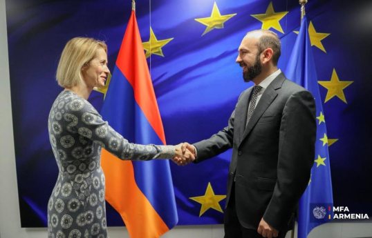 Ermənistanın xarici işlər naziri Ararat Mirzoyan və Aİ-nin xarici işlər və təhlükəsizlik siyasəti üzrə ali nümayəndəsi Kaya Kallas
