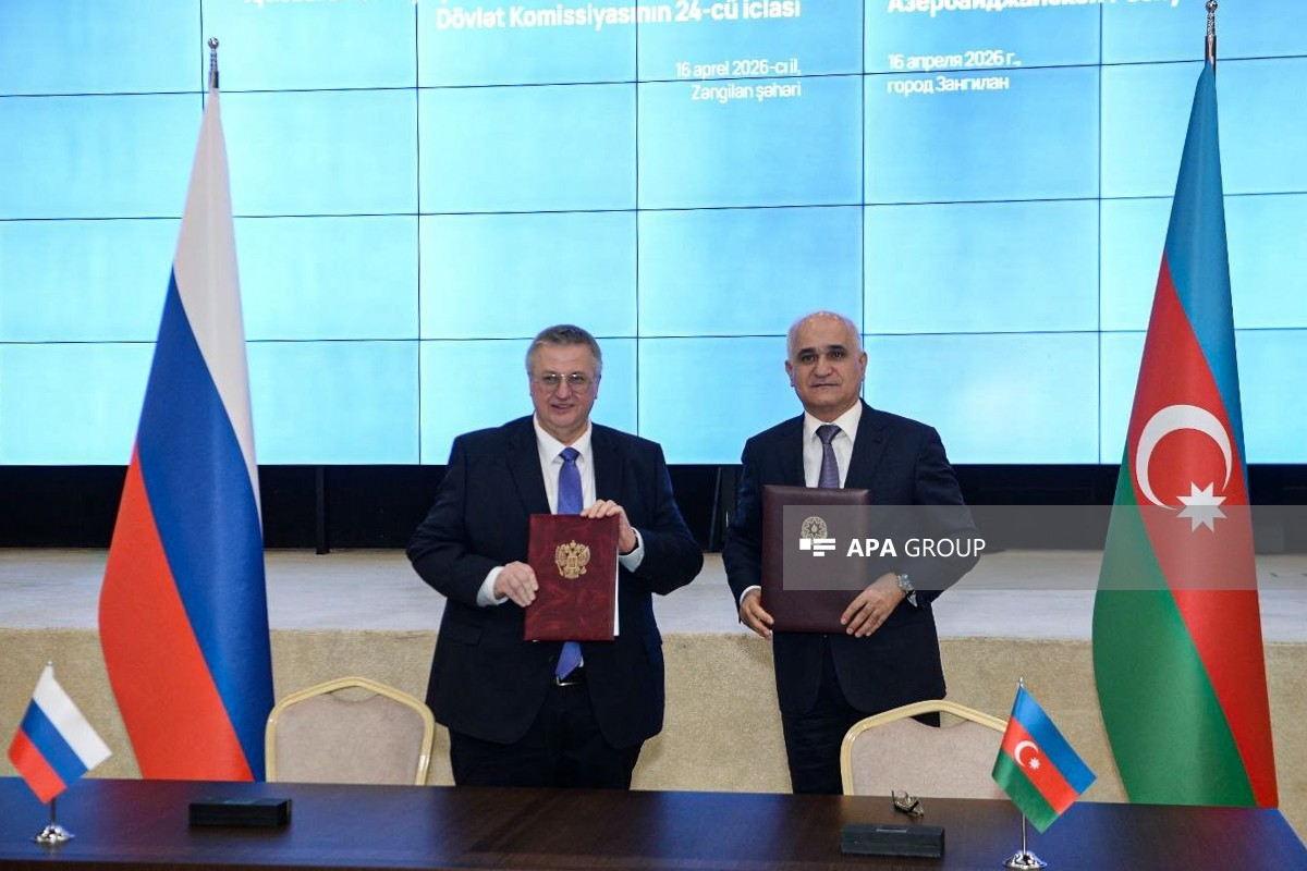 Zəngilanda Rusiya-Azərbaycan Hökumətlərarası Komissiyasının iclası keçirilib, protokol və yol xəritəsi imzalanıb - YENİLƏNİB-1  - FOTO 