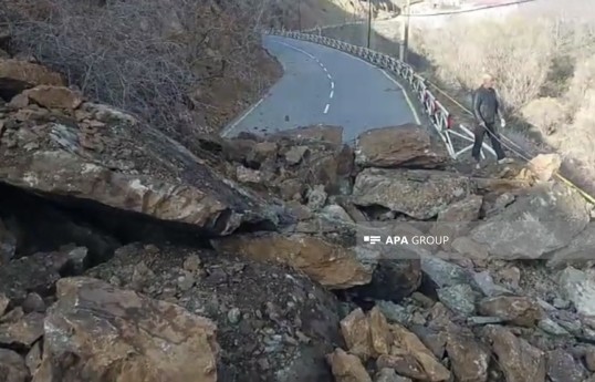 Naxçıvanda qaya uçqunu olub - FOTO  - VİDEO 