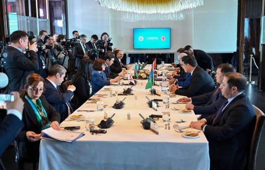 İstanbulda TÜRKPA-ya üzv ölkələrin parlament sədrlərinin birinci qeyri-rəsmi görüşü keçirilib - FOTO 