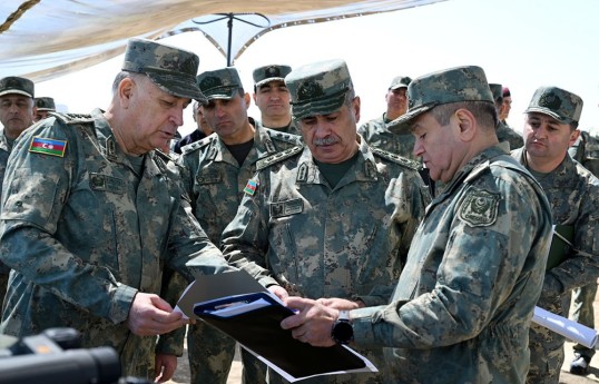 MN rəhbərliyi azad edilmiş ərazilərdə yeni inşa edilən təlim mərkəzi və hərbi hissələrdə olub