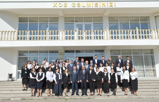 Emin Əmrullayev Qusarda tədris prosesi ilə tanış olub
