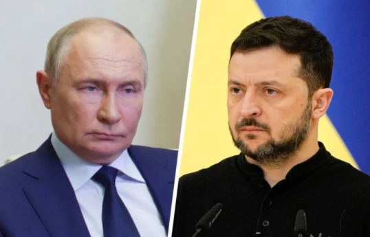 Rusiya Prezidenti Vladimir Putin, Ukrayna Prezidenti Volodimir Zelenski