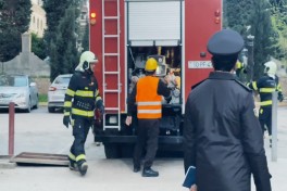 FHN Gəncədə şərti yanğın təlimi keçirib, nöqsanlar aşkar olub - FOTO  - VİDEO 