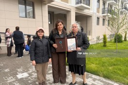 Növbəti köç karvanı Ağdam şəhərinə çatıb, açarlar təqdim olunub- FOTO  - YENİLƏNİB-1 