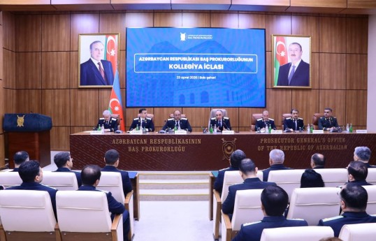 Baş Prokurorluqda geniş Kollegiya iclası keçirilib