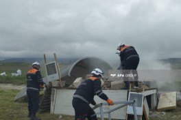 Siyəzəndə irimiqyaslı kompleks mülki müdafiə təlimi keçirilib - FOTO 