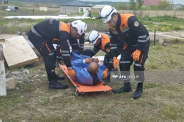Siyəzəndə irimiqyaslı kompleks mülki müdafiə təlimi keçirilib - FOTO 