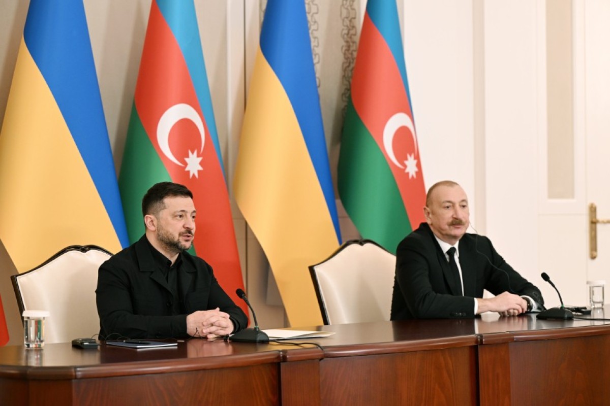 Ukrayna Prezidenti Volodimir Zelenski, Azərbaycan Prezidenti İlham Əliyev
