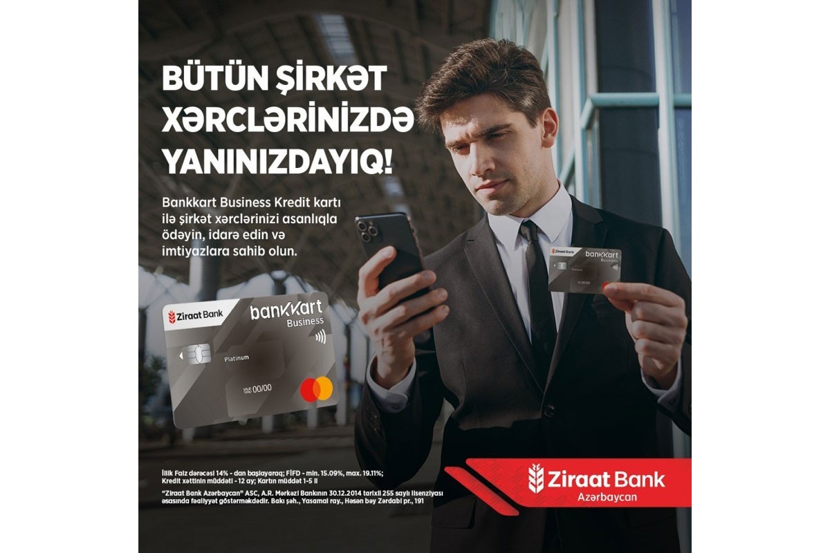Ziraat Bank Azərbaycan Bankkart Business kredit və platinum kartlarını təqdim edib