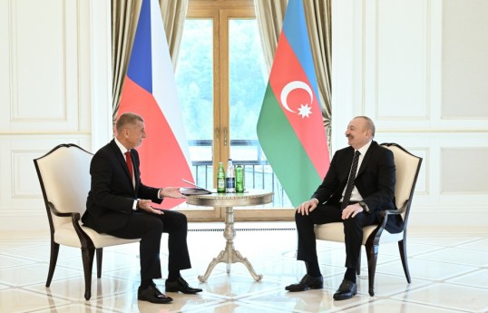 Çexiya Baş naziri Andrey Babiş, Prezident İlham Əliyev