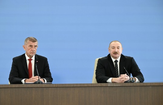 Çexiya Baş naziri Andrey Babiş, Prezident İlham Əliyev
