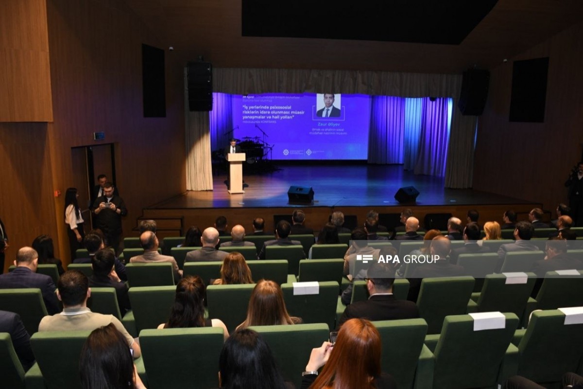 Ümumdünya Əməyin Mühafizəsi Gününə həsr olunmuş konfrans keçirilib - FOTO 
