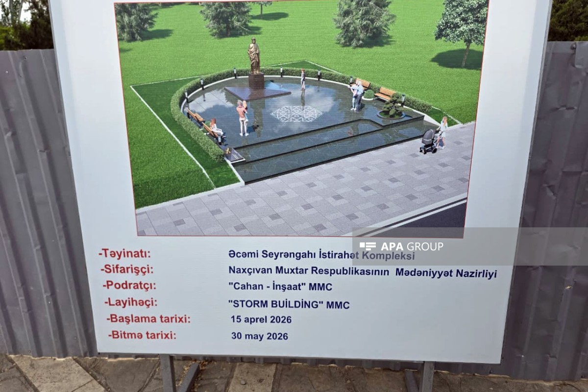 Əcəmi Naxçıvaninin abidəsinin hazırlanmasına başlanıb - FOTO 
