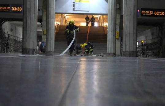 FHN metroda təlim keçirib - VİDEO 