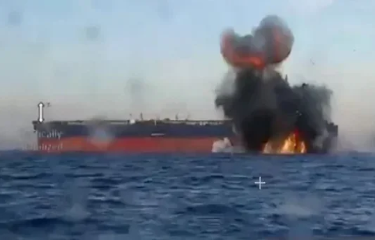 Ukrayna ordusu Qara dənizdə sanksiya altında olan tankerə zərbə endirib