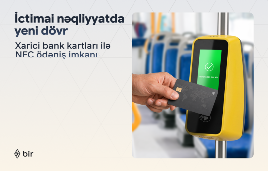 Bir ekosistemi ictimai nəqliyyatda xarici kartlar üçün NFC ödənişlərini aktivləşdirib