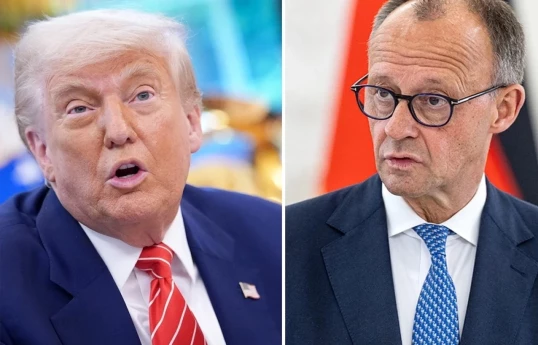 ABŞ Prezidenti Donald Tramp, Almaniya Kansleri Fridrix Merts