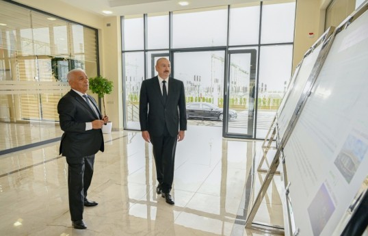 Prezident İlham Əliyev “Yeni Səngəçal” yarımstansiyasının açılışında iştirak edib