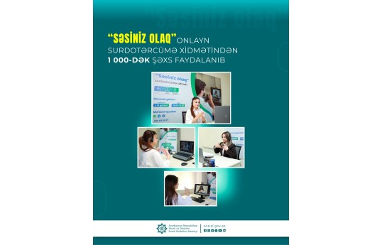 “Səsiniz olaq” onlayn surdotərcümə xidmətindən 1000-dək şəxs faydalanıb