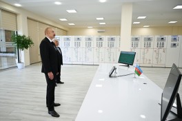 Prezident İlham Əliyev “Yeni Səngəçal” yarımstansiyasının açılışında iştirak edib