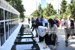 Türkiyə nümayəndə heyəti Şəhidlər xiyabanı və Türk şəhidliyini ziyarət edib - FOTO 