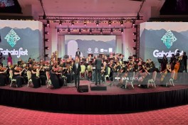 XV Qəbələ Beynəlxalq Musiqi Festivalının təntənəli bağlanış konserti keçirilib - FOTO 
