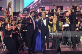 XV Qəbələ Beynəlxalq Musiqi Festivalının təntənəli bağlanış konserti keçirilib - FOTO 