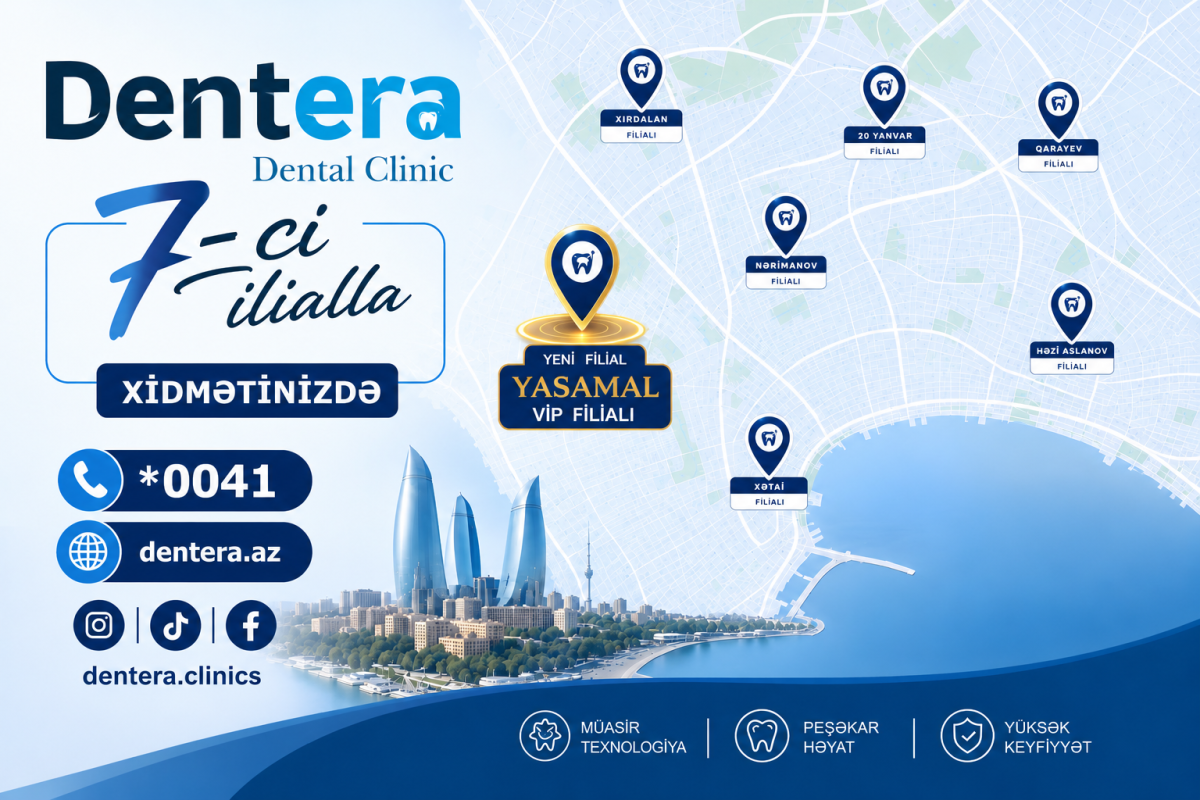 Azərbaycanın Milli Stomatologiya Brendi kimi formalaşan "Dentera" 7-ci filialını açıb - <span class="red_color">FOTO
