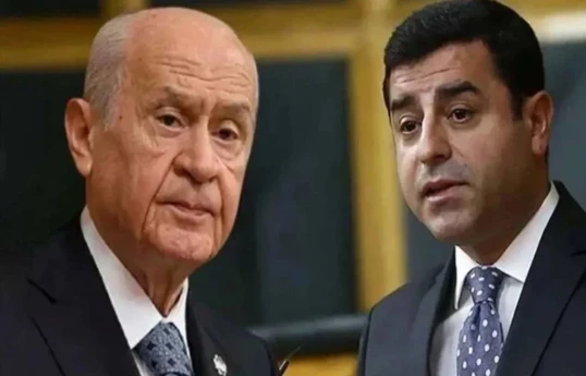 Türkiyənin Milliyyətçi Hərəkat Partiyasının (MHP) sədri Dövlət Bağçalı, Səlahəddin Demirtaş