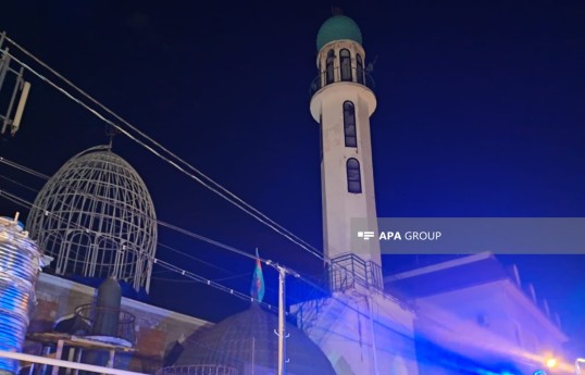 Bakıda məsciddə yanğın olub - FOTO 