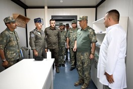 MN rəhbərliyi Hava Hücumundan Müdafiə bölmələrində yeni hərbi obyektlərə baxış keçirib- VİDEO 