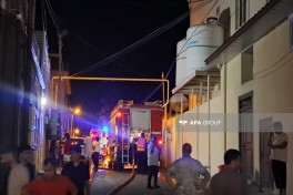 Bakıda məsciddə yanğın olub - FOTO 