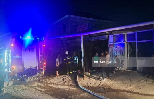 Xocəsəndə avtoyuma məntəqəsi yanıb - FOTO 