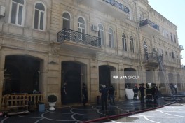 Bakının mərkəzində restoranda yanğın məhdudlaşdırılıb- YENİLƏNİB-4  - FOTO  - VİDEO 