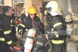 Bakının mərkəzində restoranda yanğın məhdudlaşdırılıb- YENİLƏNİB-4  - FOTO  - VİDEO 