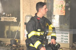 Bakının mərkəzində restoranda yanğın məhdudlaşdırılıb- YENİLƏNİB-4  - FOTO  - VİDEO 