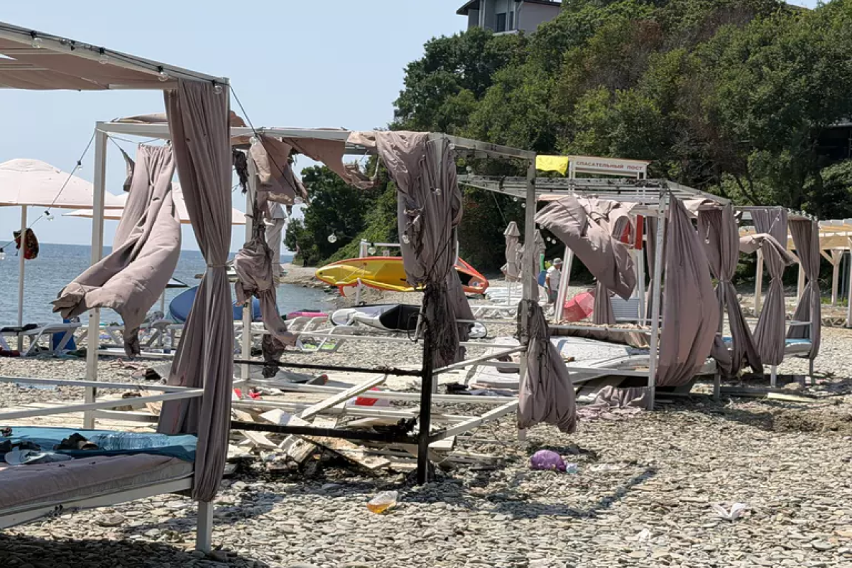 Rusiyanın Gelencik şəhərində dron təhlükəsi: şəhərin bütün çimərlikləri bağlanıb