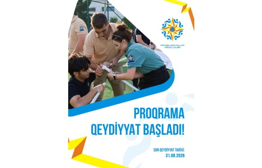 "Fövqəladə Hallar Könüllüləri" Proqramının 4-cü mərhələsinə qeydiyyat başlayıb