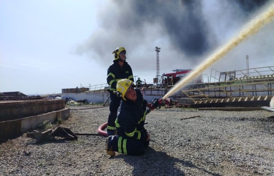Bakıda yanacaq çəni yanır  - FOTO  - VİDEO  - YENİLƏNİB -4 