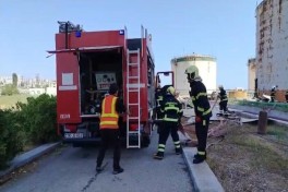 Bakıda yanacaq çəni yanır  - FOTO  - VİDEO  - YENİLƏNİB -4 
