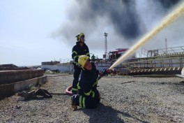 Bakıda yanacaq çəni yanır  - FOTO  - VİDEO  - YENİLƏNİB -5 